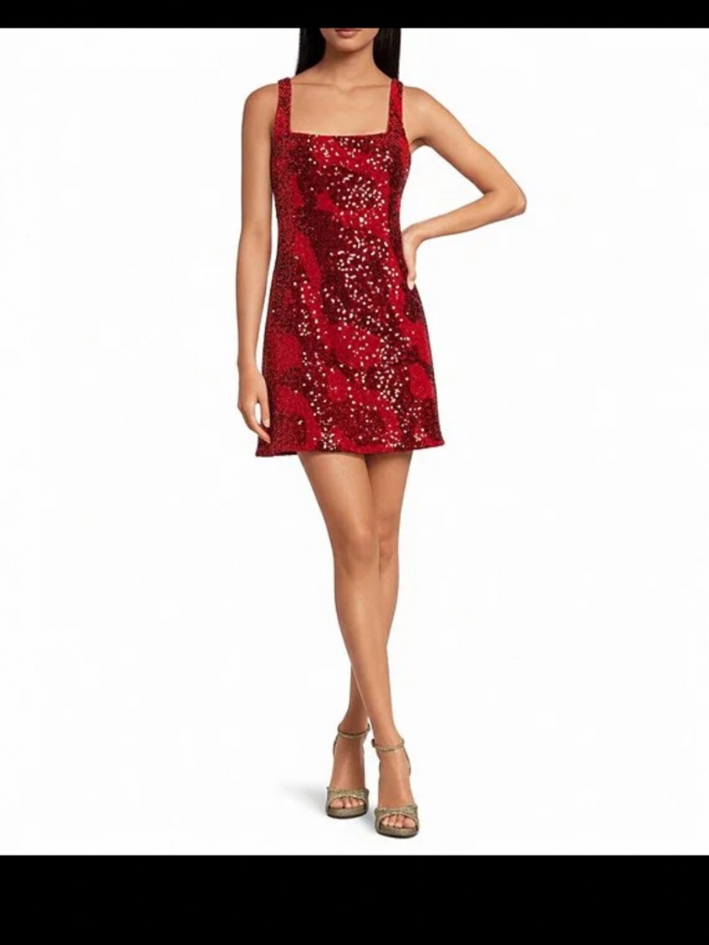 Red Sequin dress